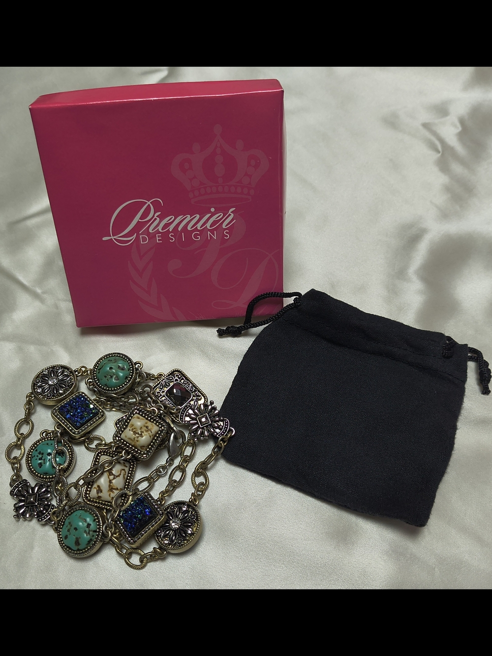 Premier Designs Long Station Necklace Gift Set (NIB)
